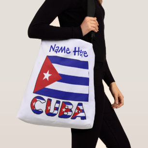Cuba Donkerblauw Cubaanse Vlag Blauw Persoonlijk Crossbody Tas