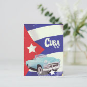 Cuba door de lucht briefkaart (Staand voorkant)