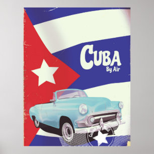 Cuba door de lucht poster
