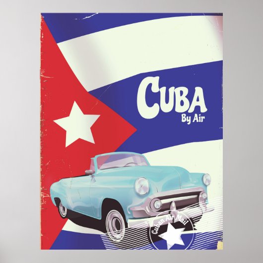 Cuba door de lucht poster (Voorkant)