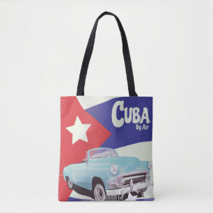 Cuba door de lucht tote bag