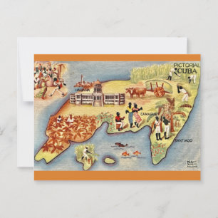 Cuba - Een kunstenaarsblik op een ansichtkaart Briefkaart