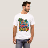 Cuba Eiland Erfgoed T-Shirt (Voorkant volledig)