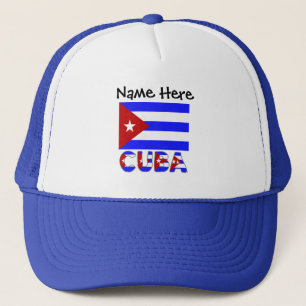 Cuba en Cubaanse vlag Light Blue Personalized Truc Trucker Pet