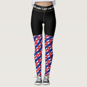 Cuba en Cubaanse vlag mode, sport- en reisfan Leggings (Voorkant)