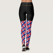 Cuba en Cubaanse vlag mode, sport- en reisfan Leggings (Achterkant)