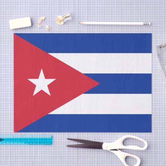Cuba- en Cubaanse vlag-papier/mode-decor Tissuepapier (Craft)