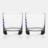 Cuba en Cuban Flag Light Blue op maat Whisky Glas (Links)