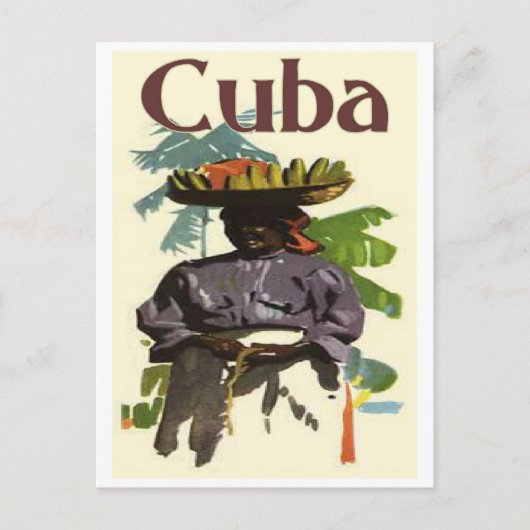 Cuba en de Creoolse vrouw Briefkaart (Voorkant)