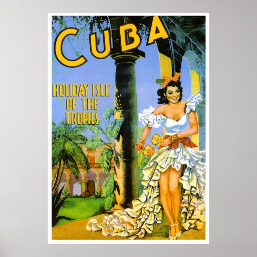 Cuba-feestdag in de tropen poster (Voorkant)