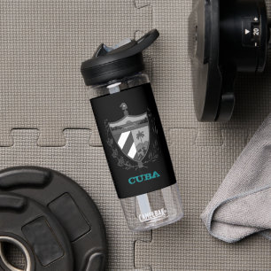 Cuba Fitness & Cubaans wapen / vlag Waterfles