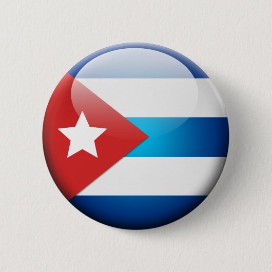 Cuba_Flag_2.0 Ronde Button 5,7 Cm (Voorkant)