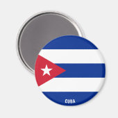 Cuba Flag Charming Patriotic Magneet (Voorkant / Achterkant)