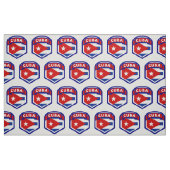 Cuba Flag Crest Stof (Fat Quarter)