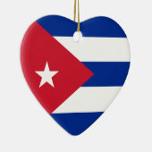 Cuba Flag Heart Ornament (Rechts)