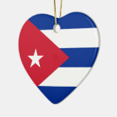 Cuba Flag Heart Ornament (Links)