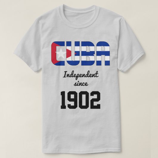 Cuba Flag Independence Celebration T-shirt (Design voorkant)