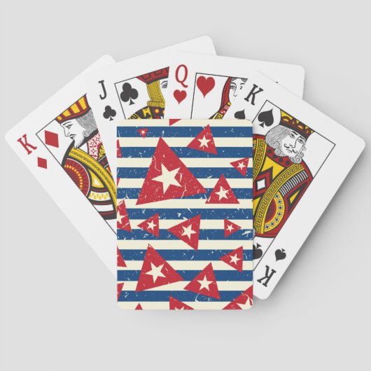 Cuba Flag  Minimale rugzak Pokerkaarten (Achterkant)