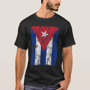 Cuba Flag Ontwerp Noodlijdende Cubaanse vlag Gift T-shirt