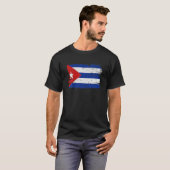 Cuba Flag Support Friendship Peace Retro T-shirt (Voorkant volledig)