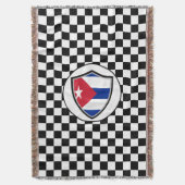 Cuba flag throw blanket deken (Voorkant Verticaal)