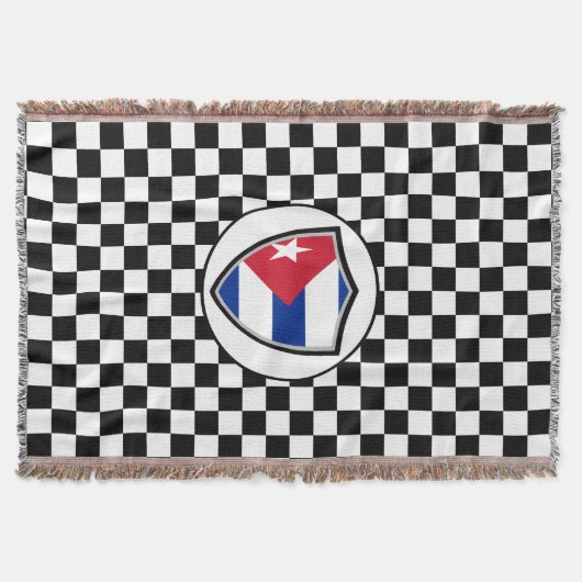 Cuba flag throw blanket deken (Voorkant)