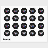 Cuba Flag Throwback Ronde Sticker (Vel)
