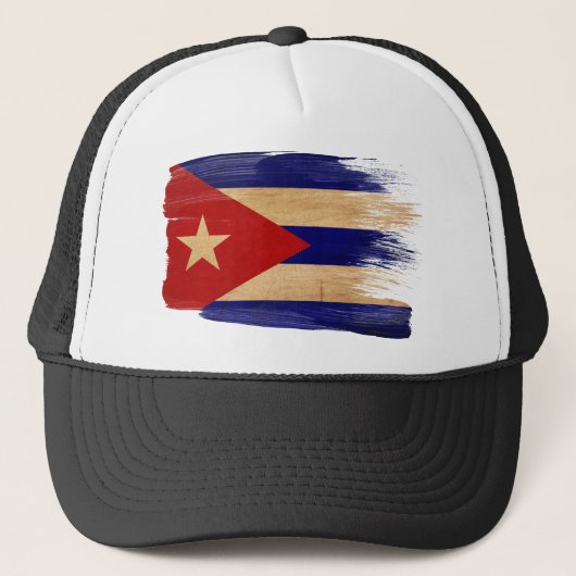 Cuba Flag Trucker Hat Pet (Voorkant)