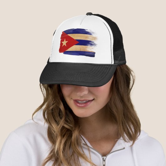 Cuba Flag Trucker Hat Trucker Pet (In situ)