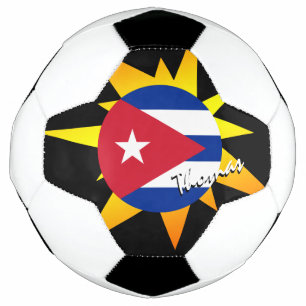 Cuba-Football en Cubaanse vlag/BANG Voetbal