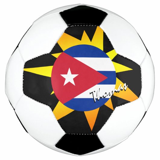 Cuba-Football en Cubaanse vlag/BANG Voetbal (Voorkant)