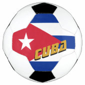 Cuba-Football en Cubaanse vlag/sport Voetbal (Voorkant)