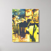 Cuba funky Mojito bar reisprint Canvas Afdruk (Voorkant)