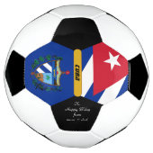 Cuba gepersonaliseerd, vlag, foto Voetbal (Gedraaid)