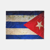 Cuba Grunge Flag Fleece Blanket (Voorkant (Horizontaal))