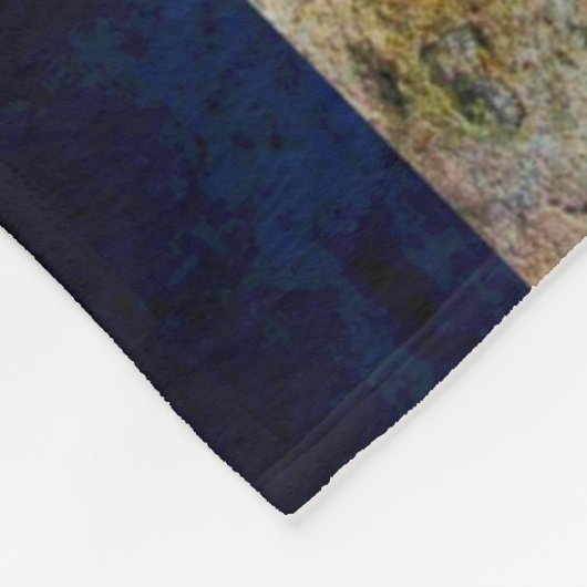 Cuba Grunge Flag Fleece Blanket (Hoek)