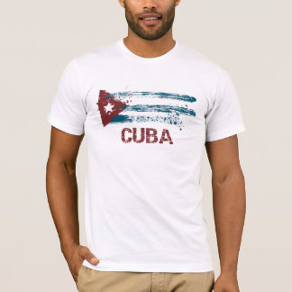 Cuba Grunge Flag T-shirt