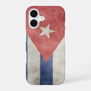 Cuba Grunge Vlag iPhone 16 Hoesje