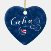 Cuba Hart, Ornament met kerstbomen, Cubaan (Achterkant)