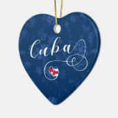 Cuba Hart, Ornament met kerstbomen, Cubaan (Links)