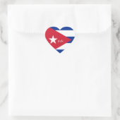 Cuba Hart Sticker, Patriottische Cubaanse Vlag Hart Sticker (Tas)