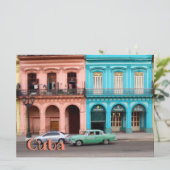 Cuba Havana Architecture and Car (Staand voorkant)