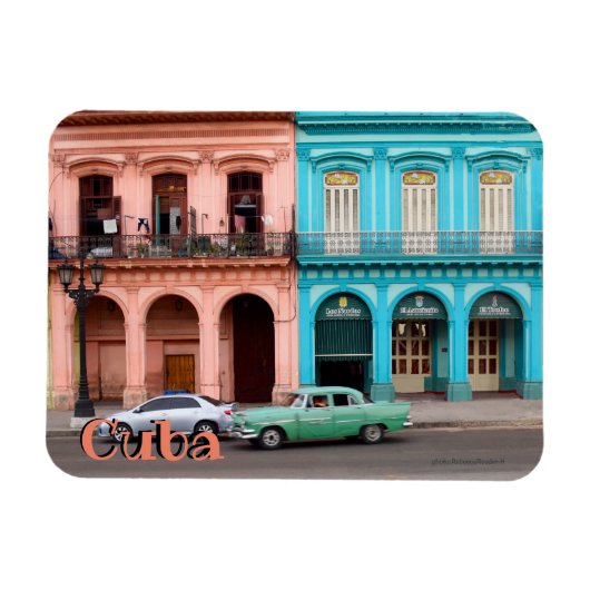 Cuba Havana Architecture Flexible Photo Magnet Magneet (Horizontaal)