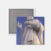 Cuba, Havana, Beeldhouwwerk van Jezus. Magneet (Voorkant / Achterkant)