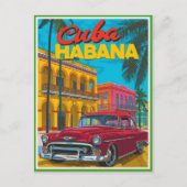 Cuba Havana Classic Car Briefkaart (Voorkant)