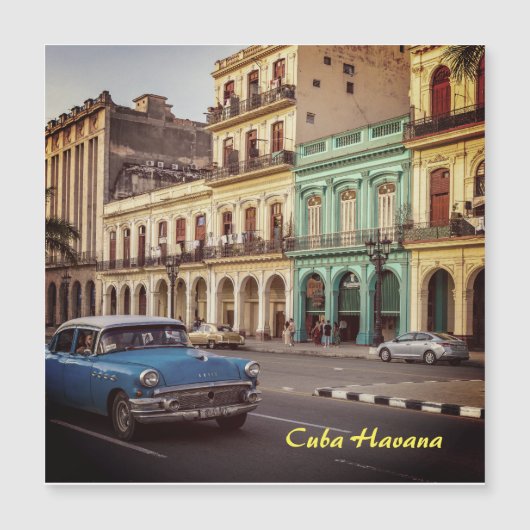 Cuba Havana Classic Car Cityscape (Voorkant)
