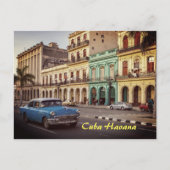 Cuba Havana  Classic Car Cityscape Briefkaart (Voorkant)