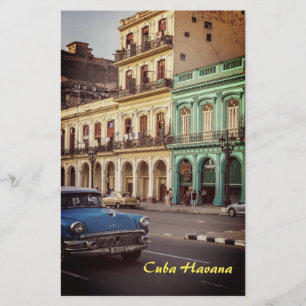 Cuba Havana  Classic Car Cityscape Briefpapier