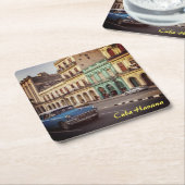 Cuba Havana  Classic Car Cityscape Kartonnen Onderzetters (Schuin)