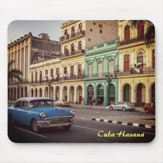 Cuba Havana  Classic Car Cityscape Muismat (Voorkant)